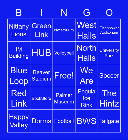 BWS Bingo Night Bingo Card