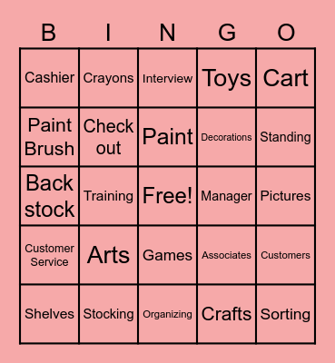 Micheal's Bingo Card