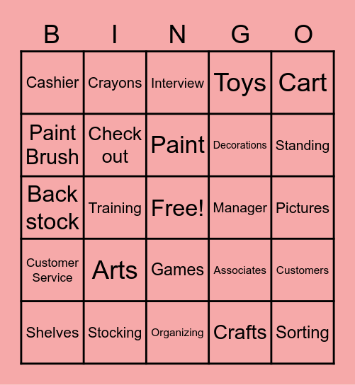 Micheal's Bingo Card