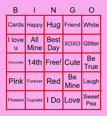 Valentine's BINGO Card