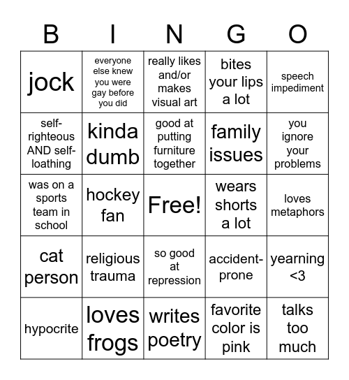 Mercury Bingo Card