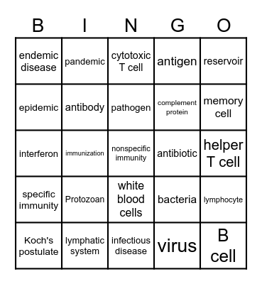 Chapter 37 Section 1 and 2 Bingo Card