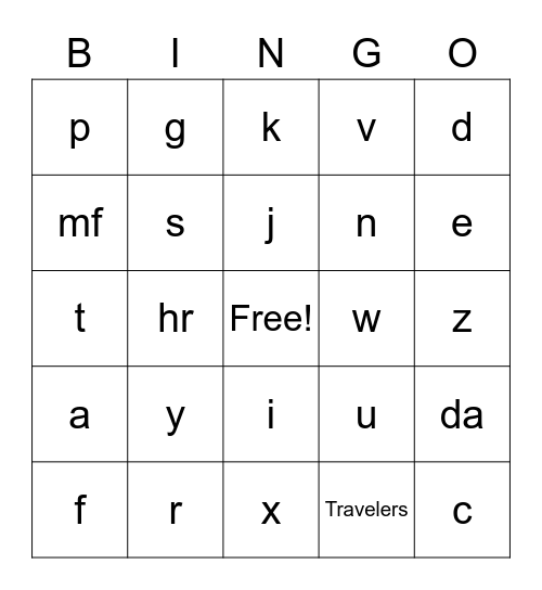 EMCR&CX TEST Bingo Card