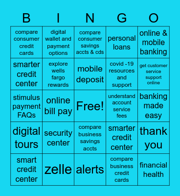 VCM Bingo Card