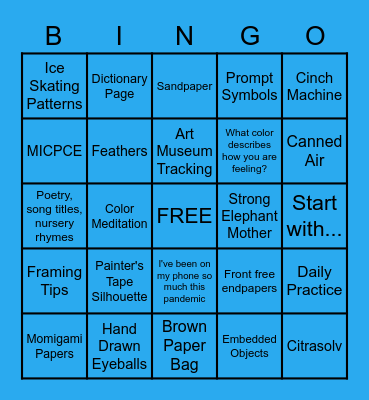 Spring Fling Bingo Card