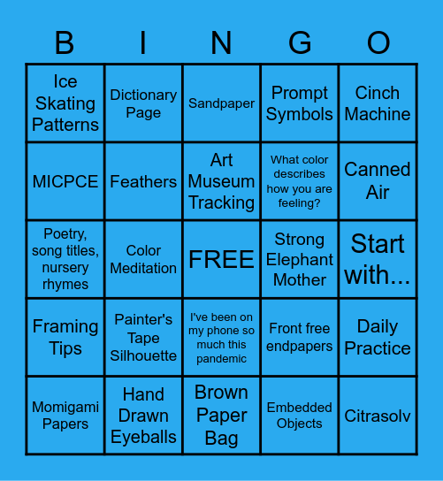 Spring Fling Bingo Card