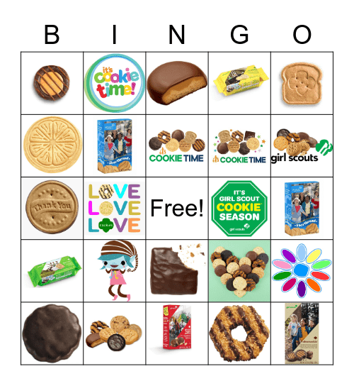 cookie bingo Card