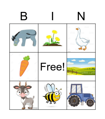 Dieren Bingo! Bingo Card