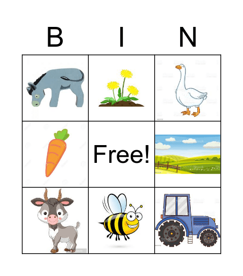 Dieren Bingo! Bingo Card