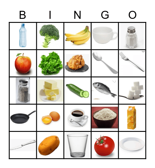 Essen und Trinken Bingo Card