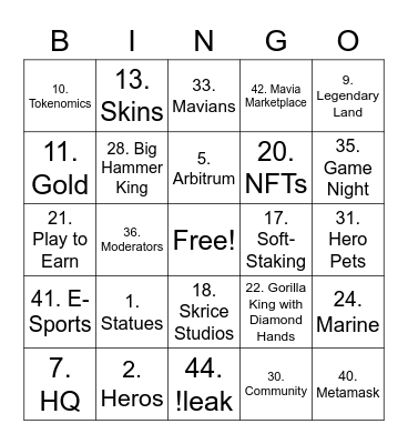Ferdz#2336 Bingo Card