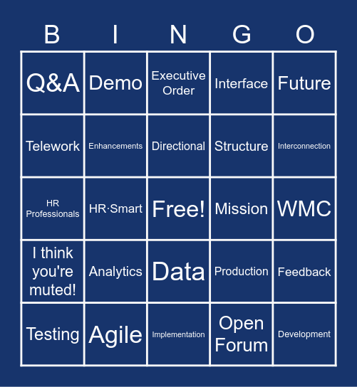 CEHRIS Winter Summit - Blackout Bingo Card