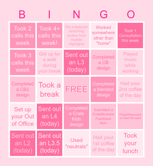 "Crate&Bingo" - CDST Edition! Bingo Card