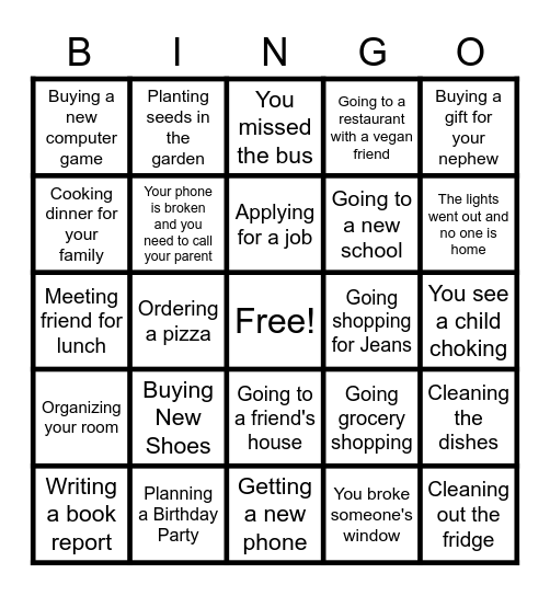 What Do You Need to Know Bingo Card