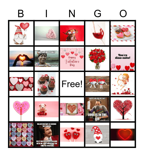 Valentine's BINGO Card