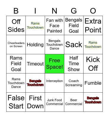 Game Day 2022 Bingo Card! Bingo Card