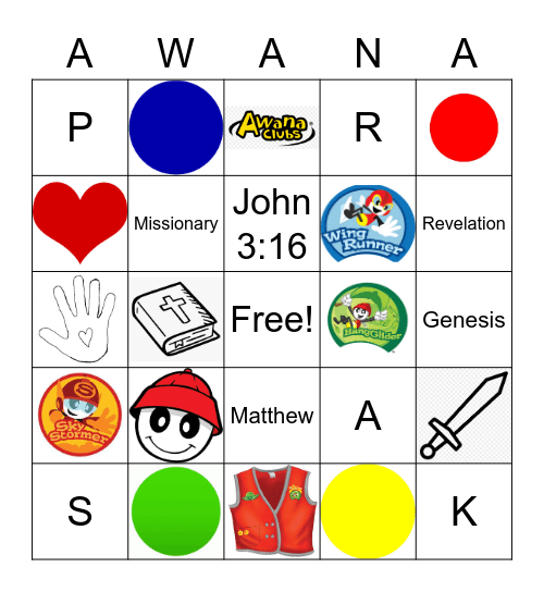 AWANA Bingo Card