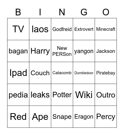 Human Bingo Card