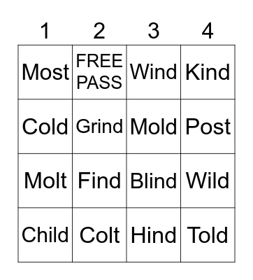 Closed Exceptions Bingo Card