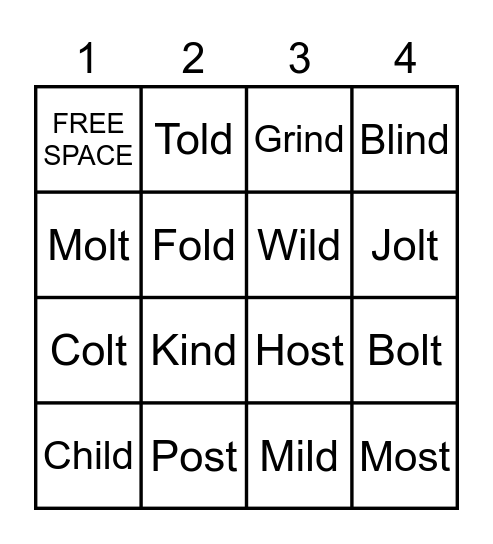 Closed Exception BINGO Card