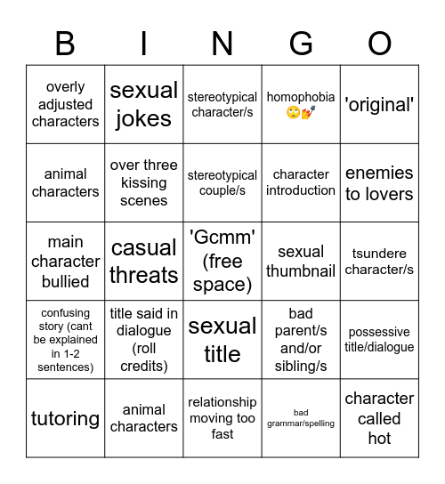 Mini Movie Bingo <33 Bingo Card