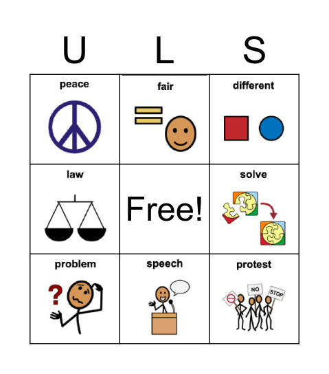 Leaders for Peace and Equality Bingo Card