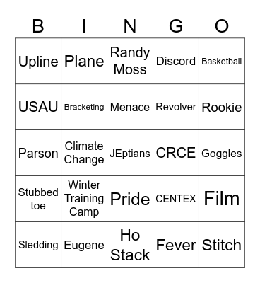 Menace Bingo Card