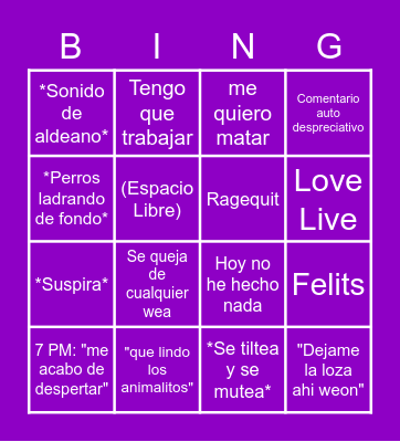 PLEao PSOINTING BINGO Card
