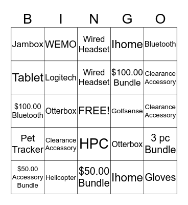 Customer Service Reps BINGO Card