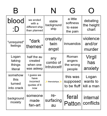 DM aus Bingo Card