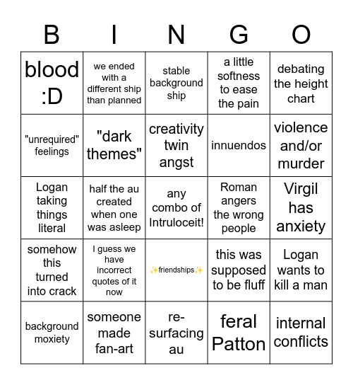 DM aus Bingo Card