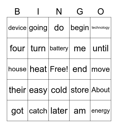 March Bingo Card