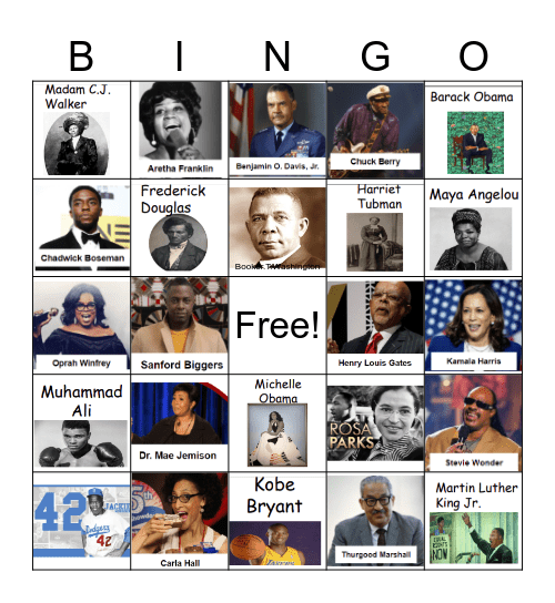 Black History Month Bingo Card