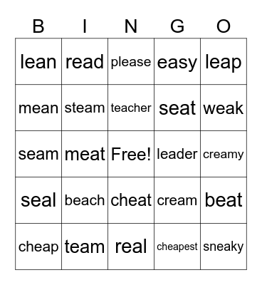EA Bingo Card