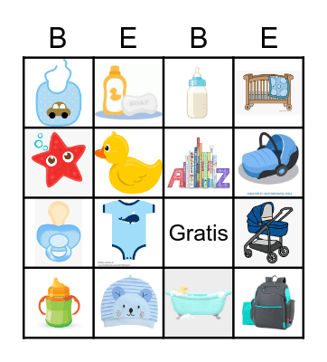 Baby Bingo Card