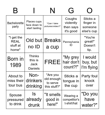 The Legends of Tennessee Bingo Card