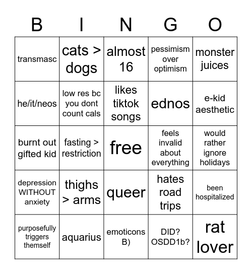 james' sh/edtwt bingo heart eyes Bingo Card
