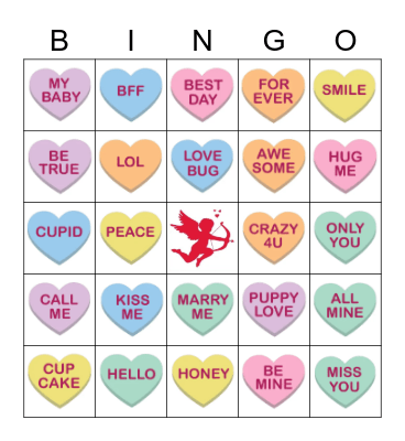 Valentine's Day Bingo Card