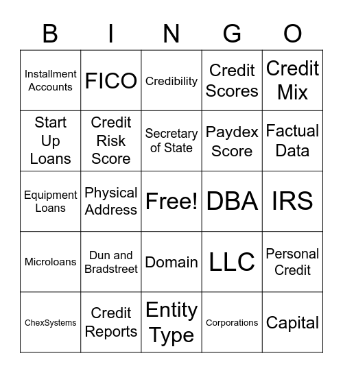 Better Day Consulting Bingo Card