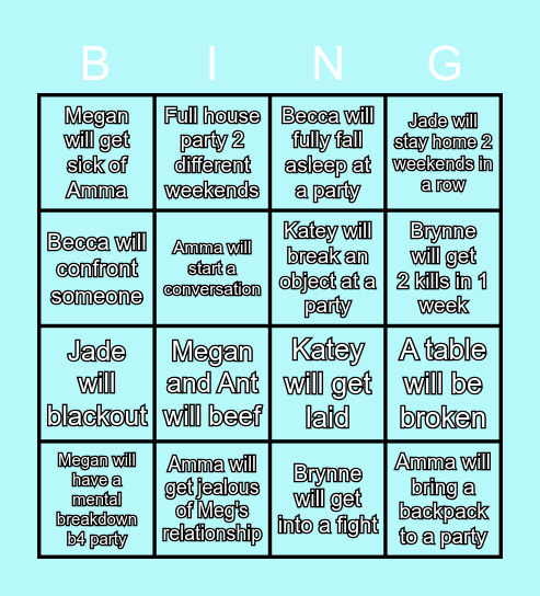 43 Elderberry Bingo Card