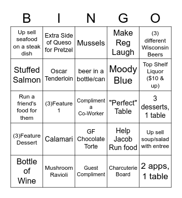 Draft Bingo Card