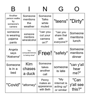 CRRU Meeting Bingo  Pride Not Prize :) Bingo Card