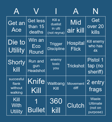 Enzo is Gay Bingo Card