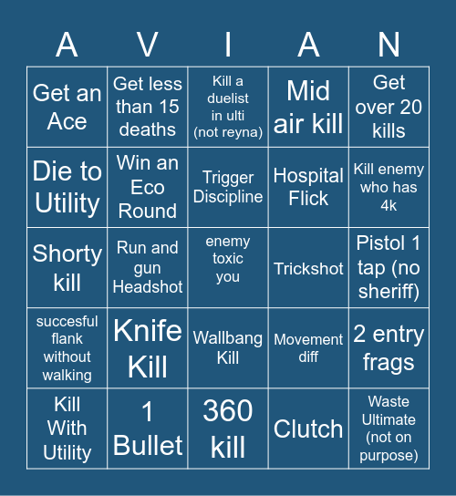 Enzo is Gay Bingo Card