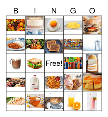 CP1 Food Bingo Card