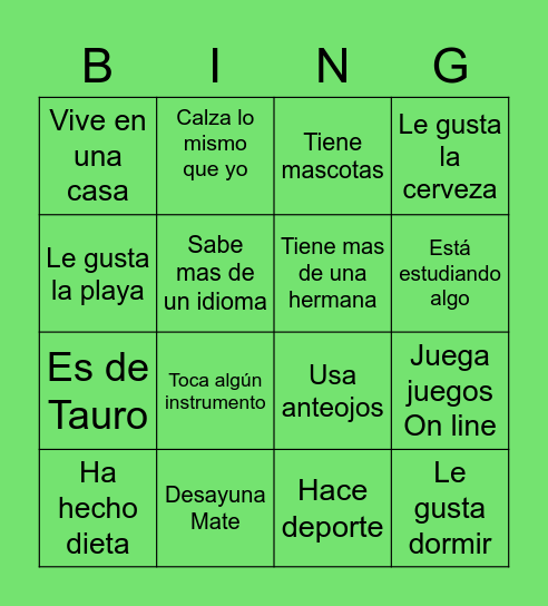 Greencode's Bingo Card