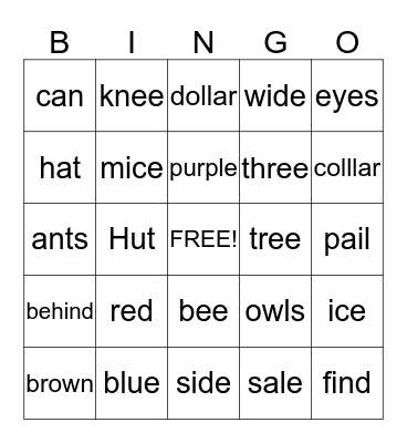 Dr. Seuss-I Can Read with My Eyes Shut Bingo Card