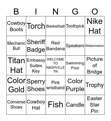 OWENS FAMILY REUNION 2015 Bingo Card