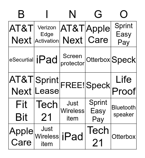 D61 Bingo Card