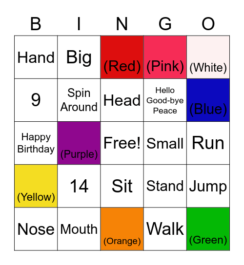 Hebrew Review! Bingo Card